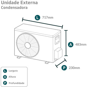 Ar-Condicionado Split HW LG Dual Inverter Voice 9000 BTUs Quente/Frio 220V